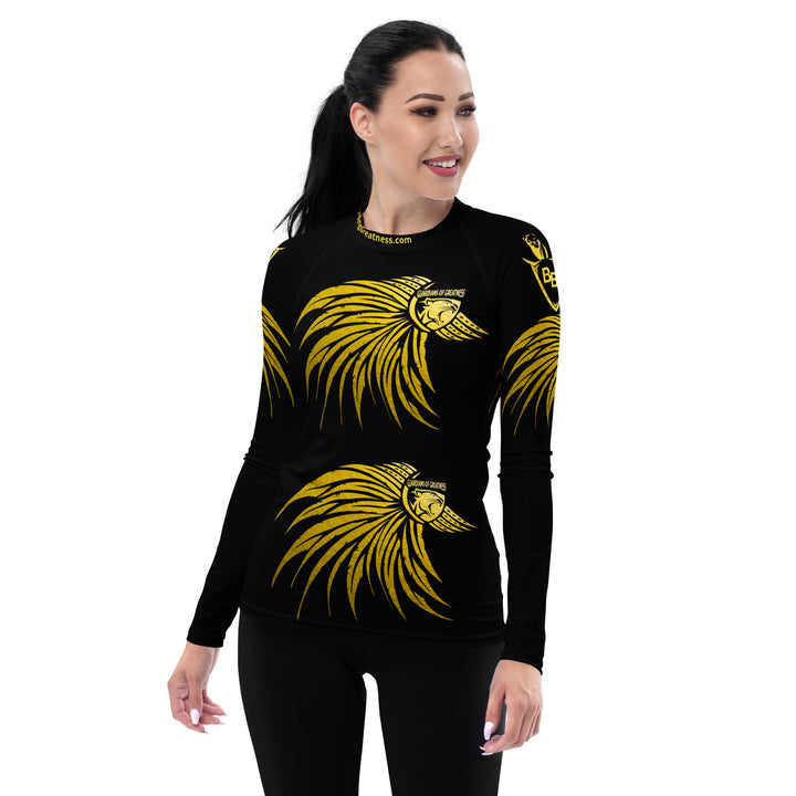 Women's Black Official Rash Guard