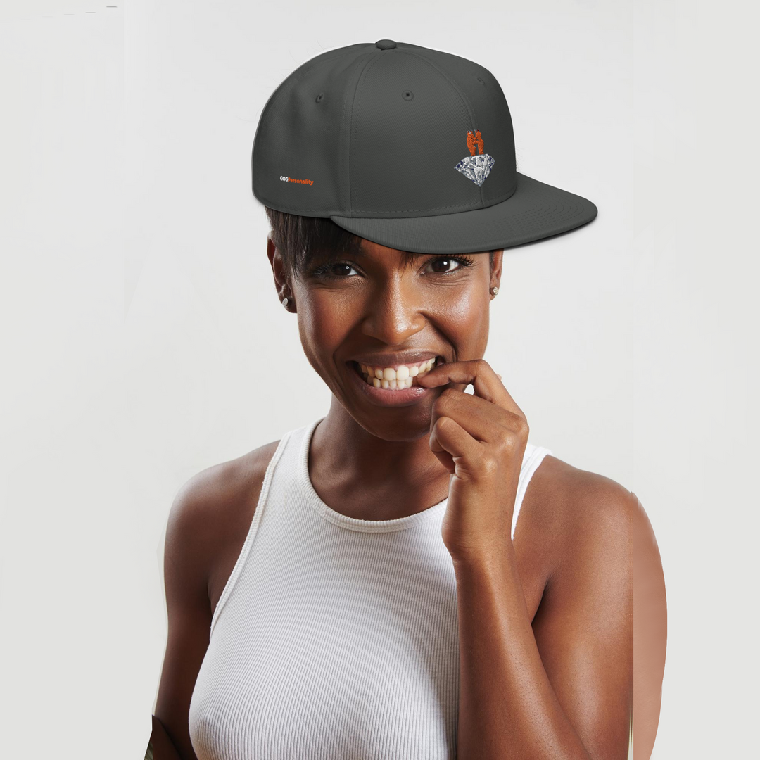 GOGPersonality Snapback Hat - Orange-Red Diamond Logo