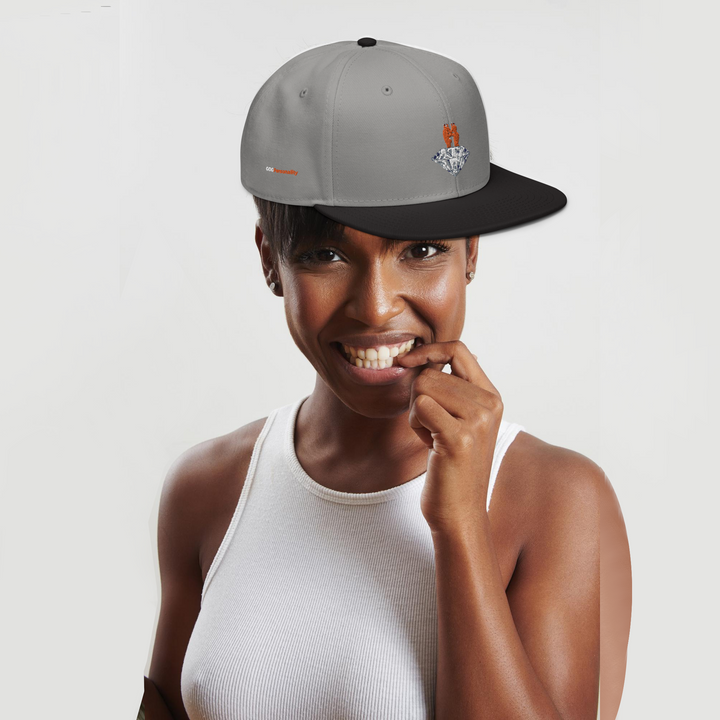 GOGPersonality Snapback Hat - Orange-Red Diamond Logo