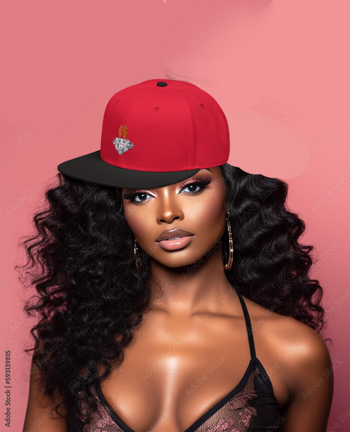 GOGPersonality Snapback Hat - Orange-Red Diamond Logo