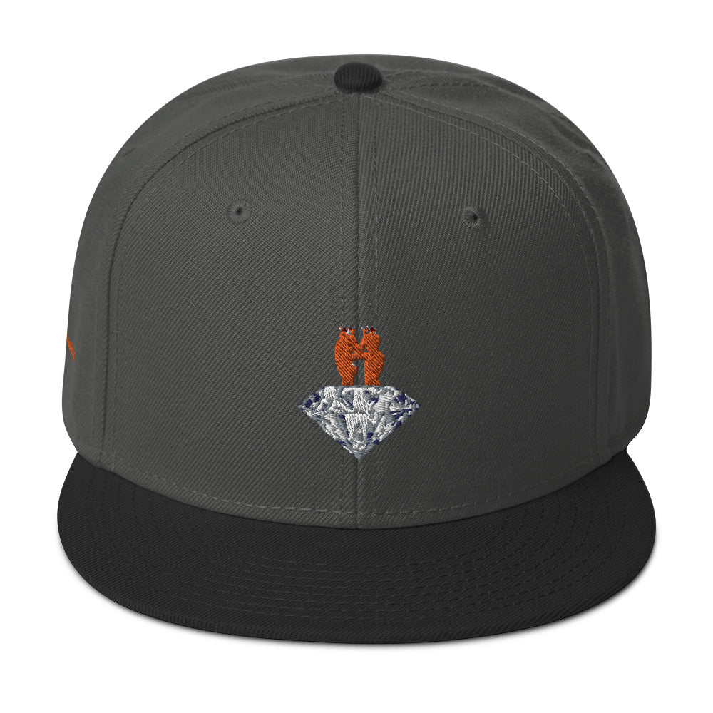 GOGPersonality Snapback Hat - Orange-Red Diamond Logo