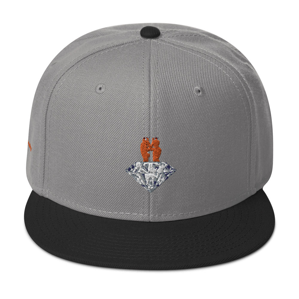 GOGPersonality Snapback Hat - Orange-Red Diamond Logo