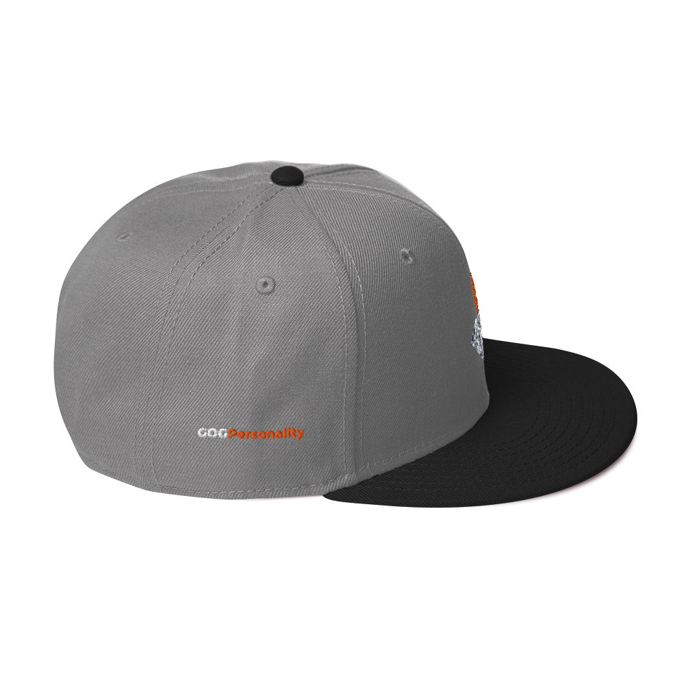 GOGPersonality Snapback Hat - Orange-Red Diamond Logo