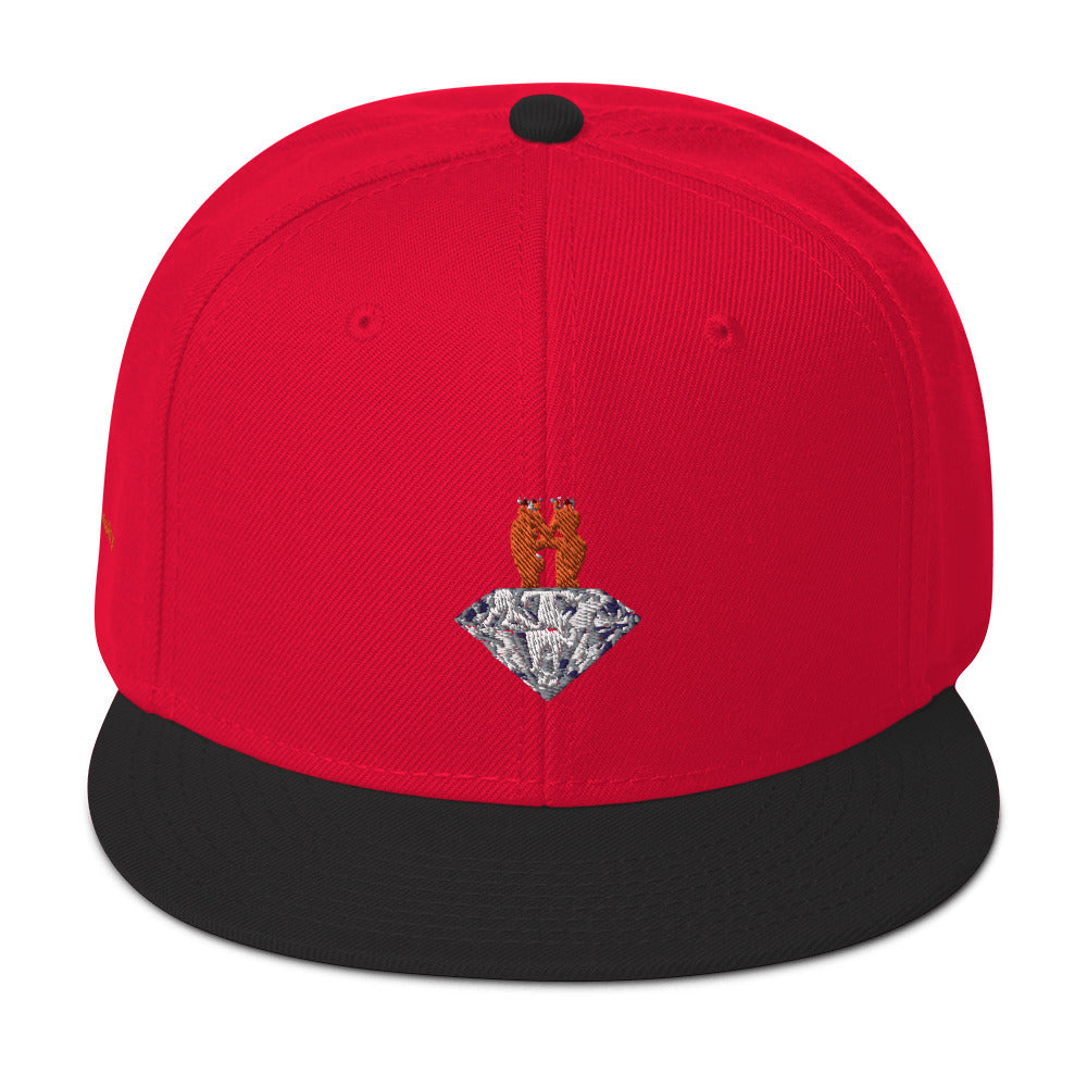 GOGPersonality Snapback Hat - Orange-Red Diamond Logo