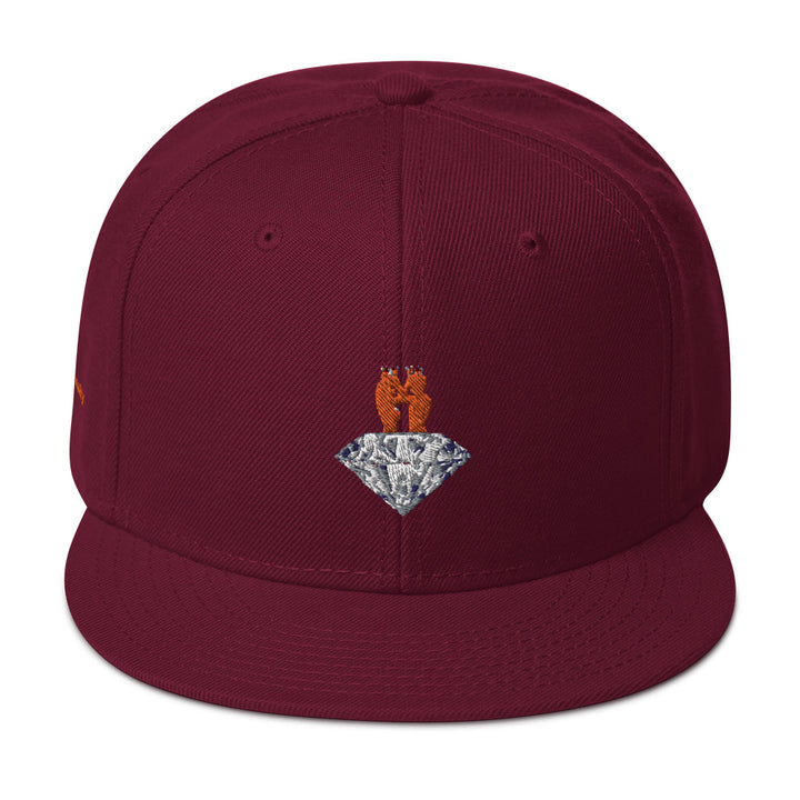 GOGPersonality Snapback Hat - Orange-Red Diamond Logo