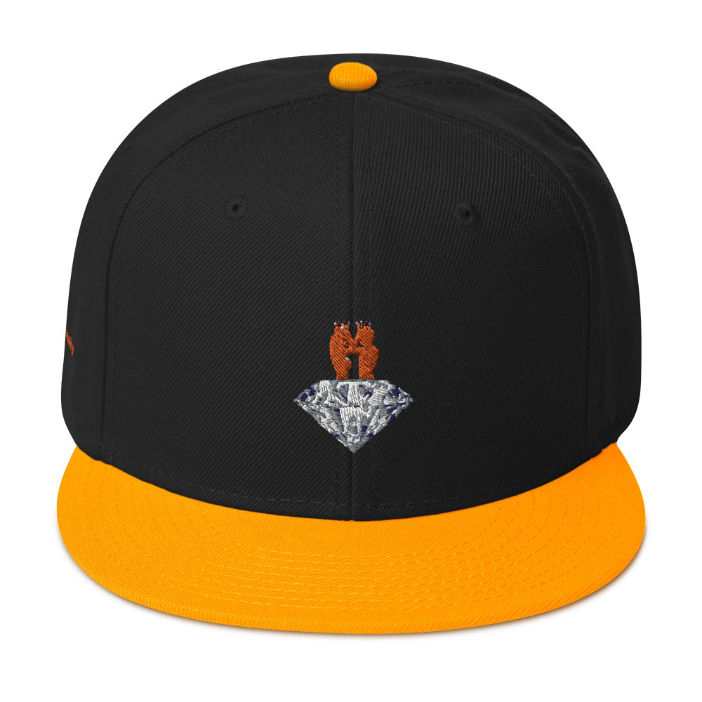 GOGPersonality Snapback Hat - Orange-Red Diamond Logo