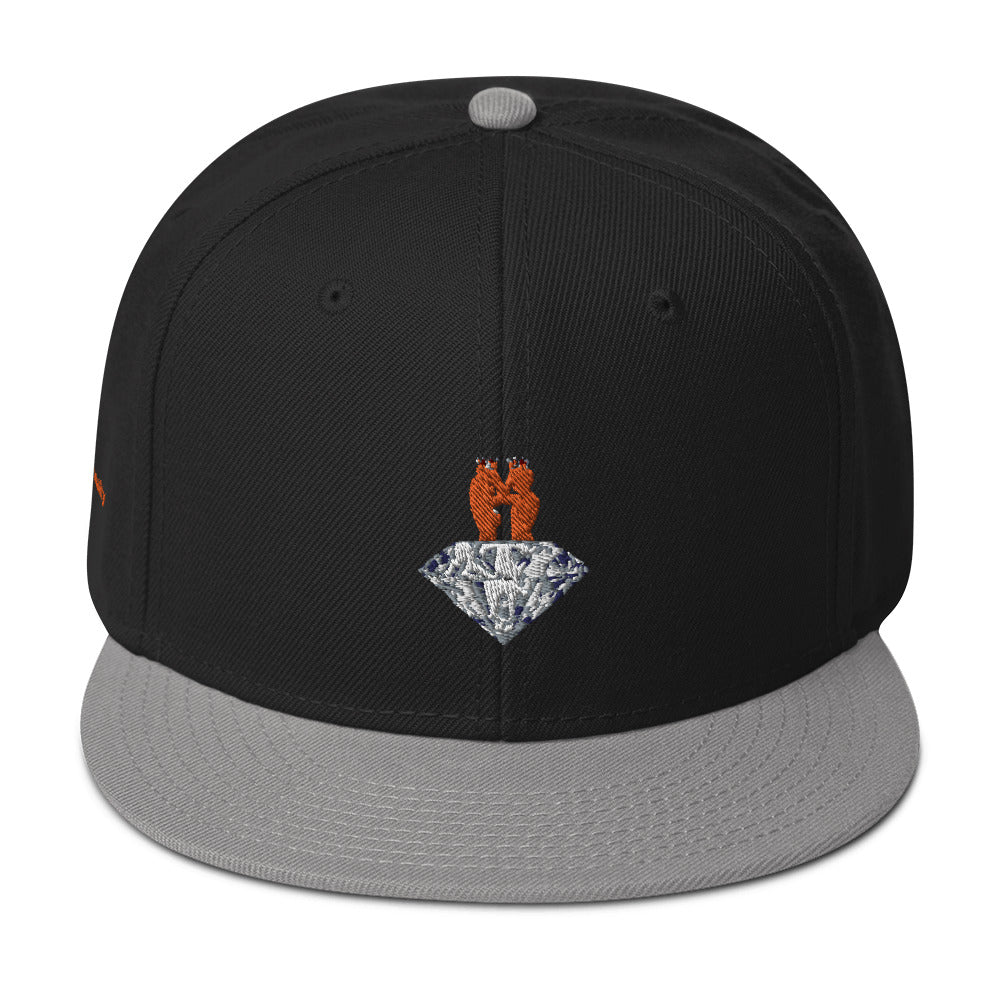 GOGPersonality Snapback Hat - Orange-Red Diamond Logo