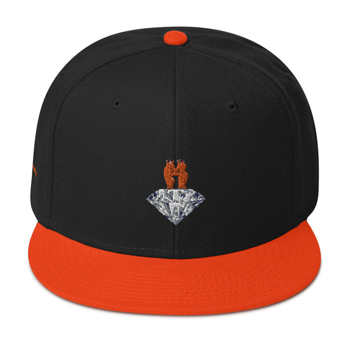 GOGPersonality Snapback Hat - Orange-Red Diamond Logo