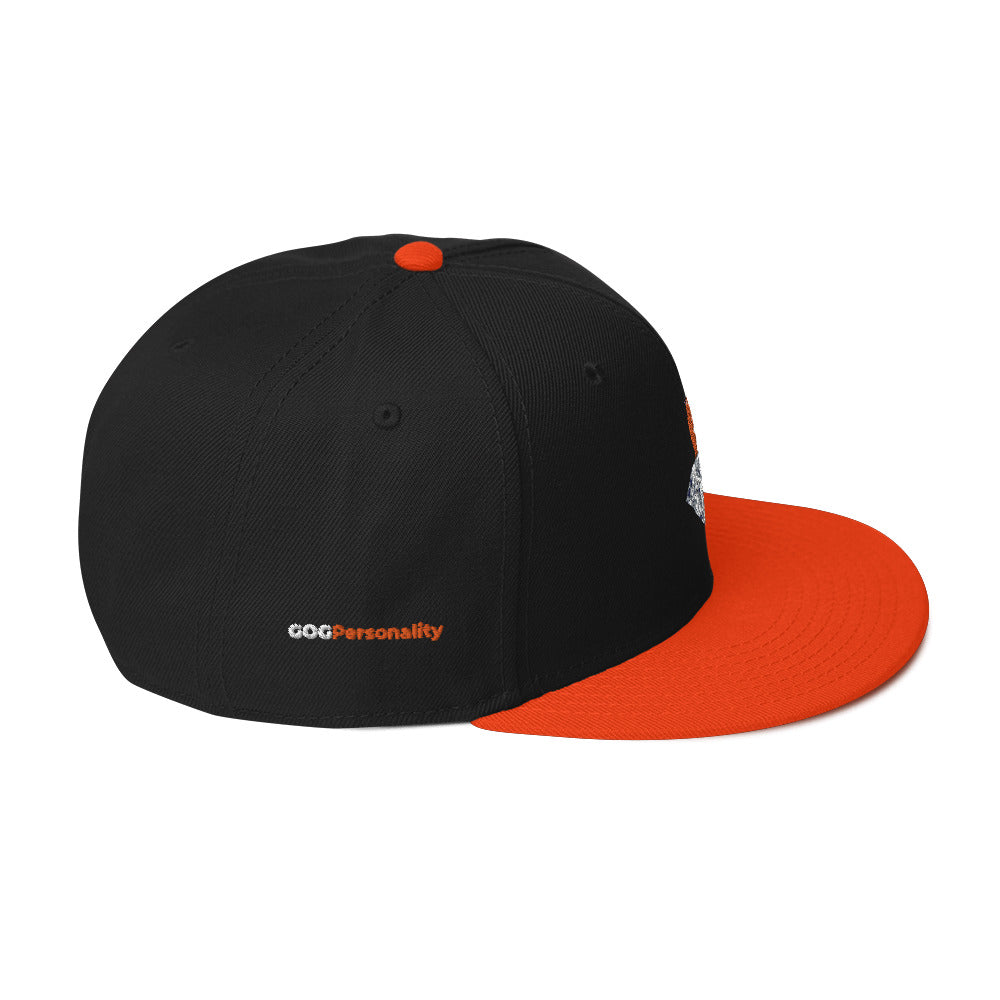 GOGPersonality Snapback Hat - Orange-Red Diamond Logo