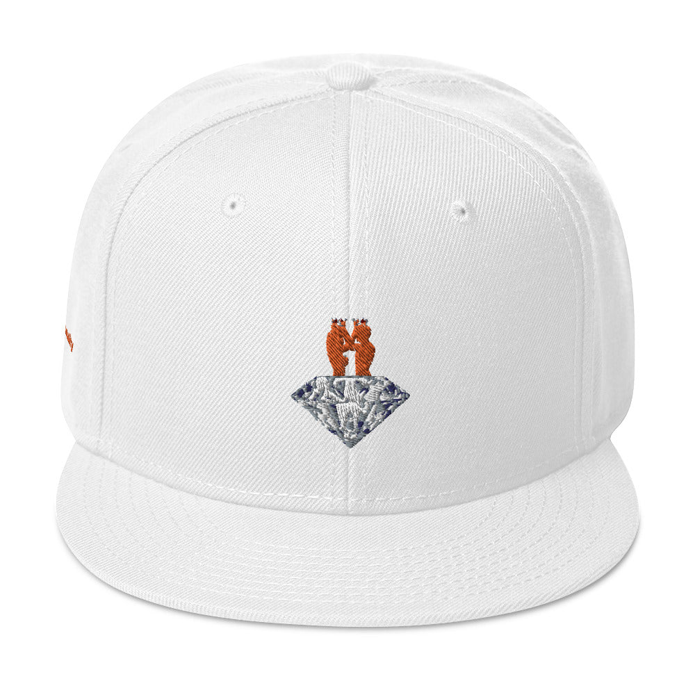 GOGPersonality Snapback Hat - Orange-Red Diamond Logo