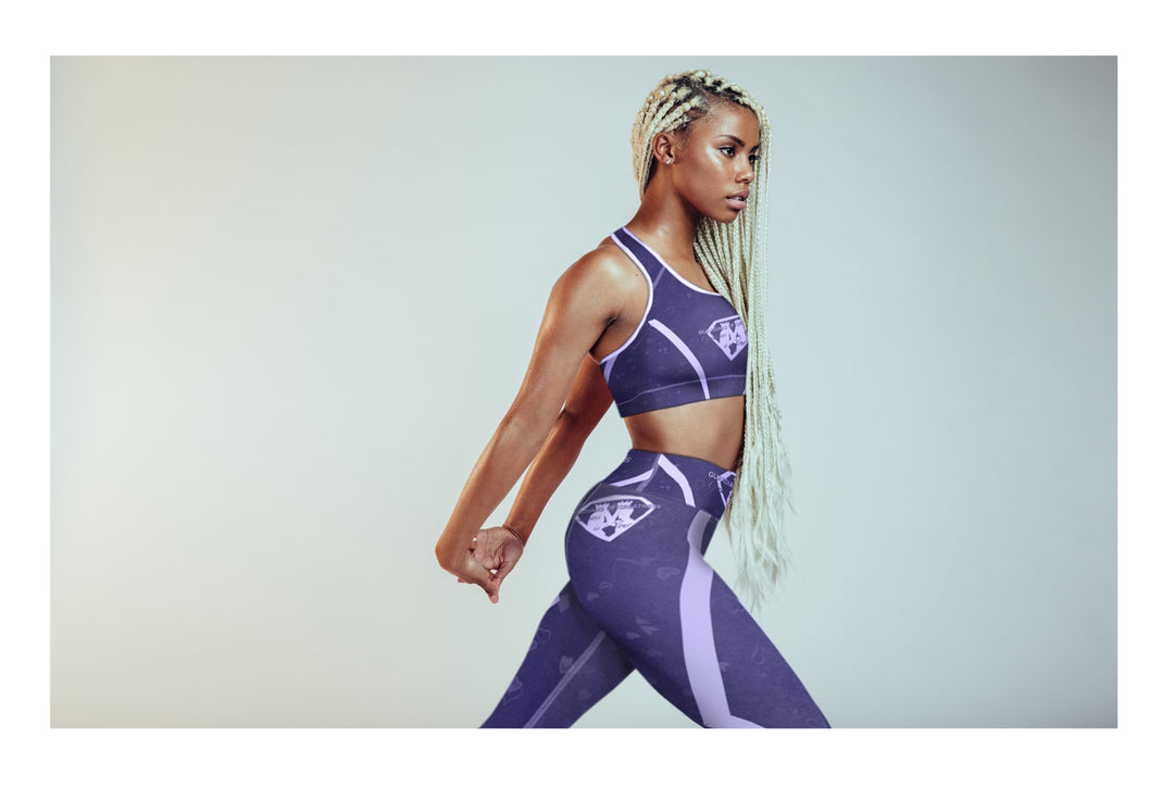 GOG's Lavender Padded Sports Bra