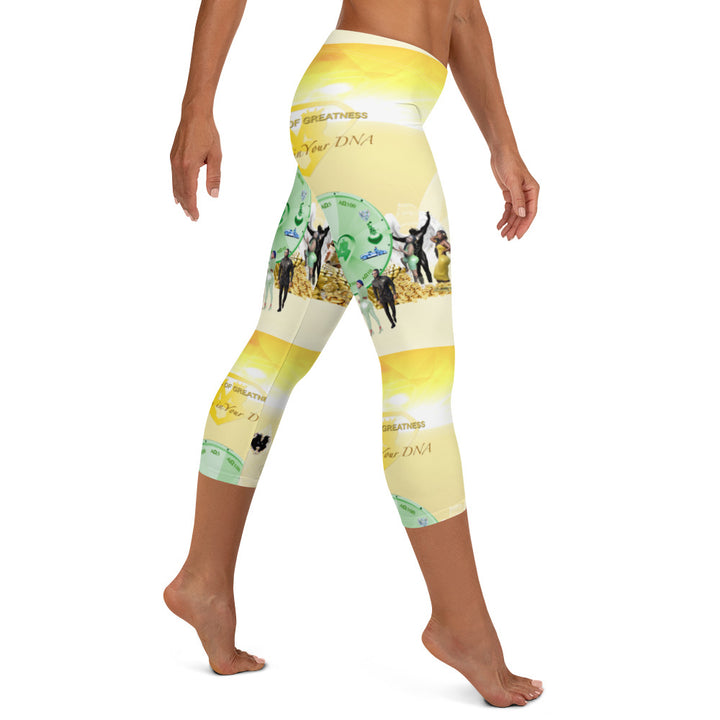 GOG's "Let the Games Begin" Yellow Capri Leggings