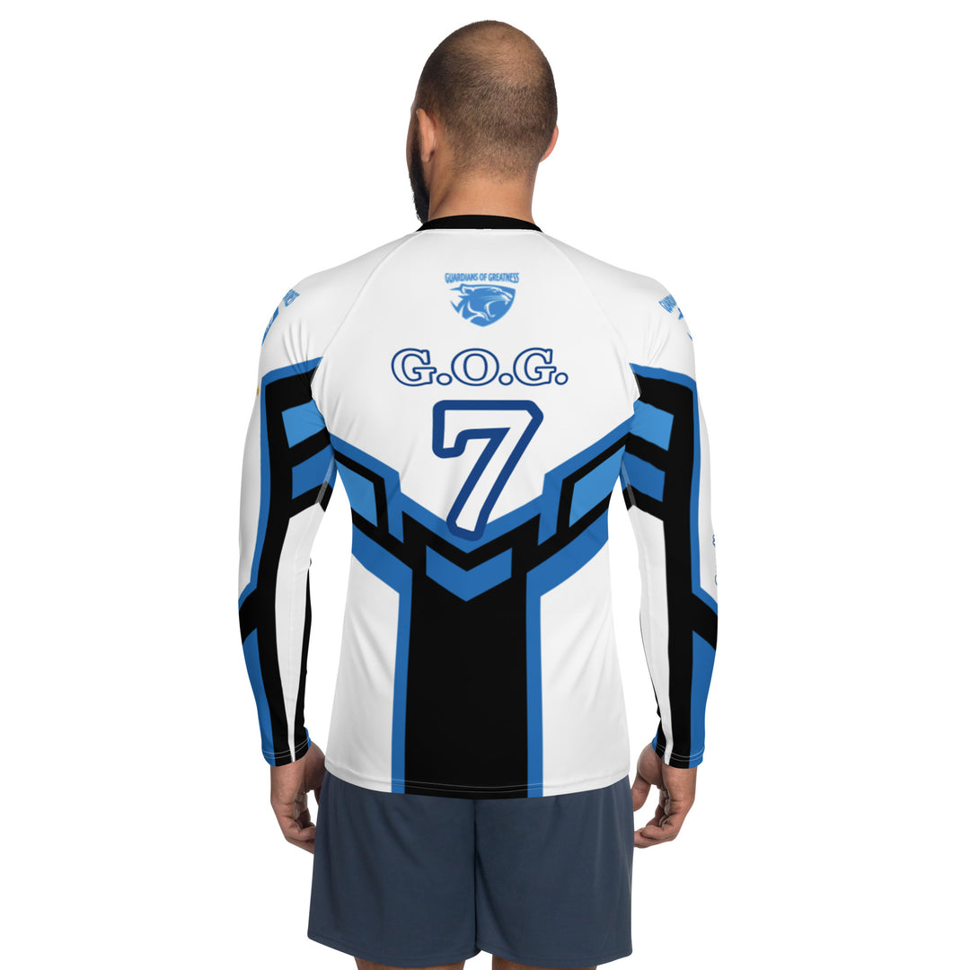 GOG Blue Motorcross Men's Rash Guard