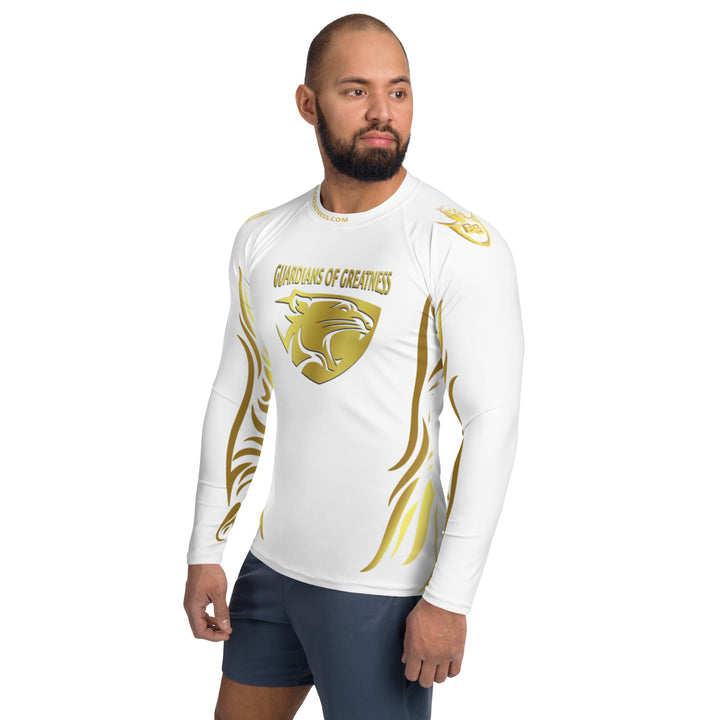 GOG Aviators Men's Rash Guard White & Gold