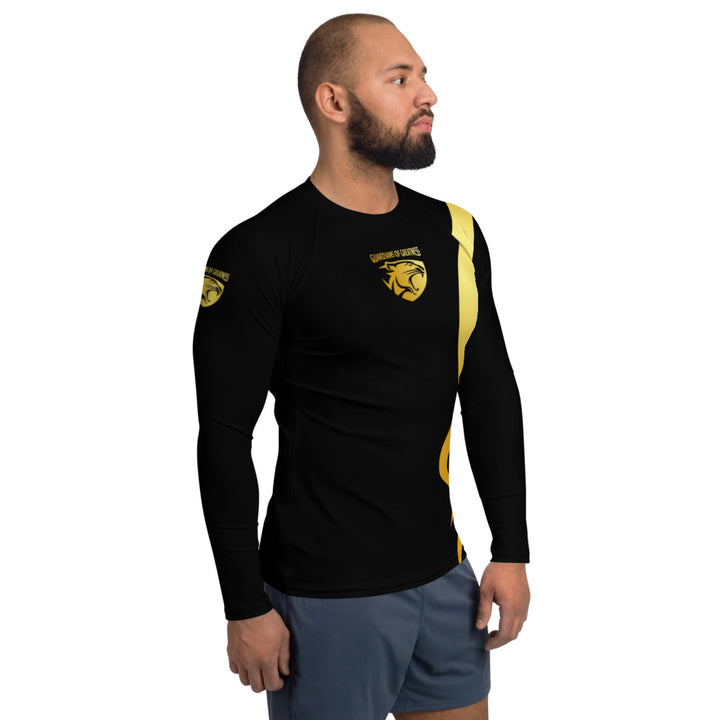 Black & Gold Men's Rash Guard