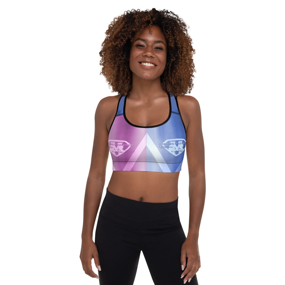 GOG HQ Purple/Violet Padded Sports Bra