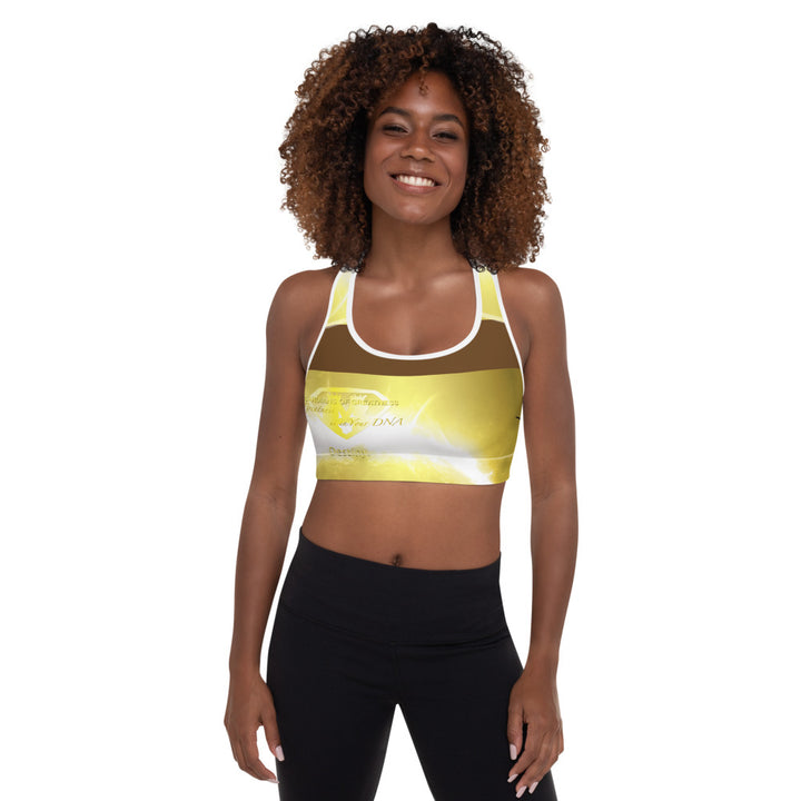 Golden Girl Padded Sports Bra - Dark Brown