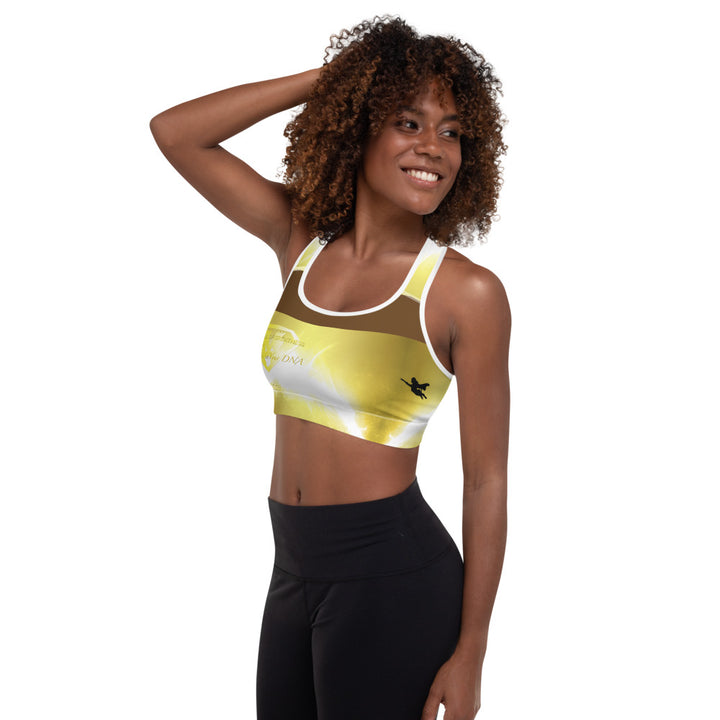 Golden Girl Padded Sports Bra - Dark Brown