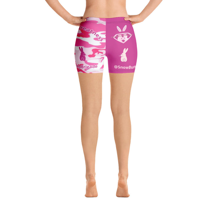 Deep Cherise Snow Bunny Brigade Shorts