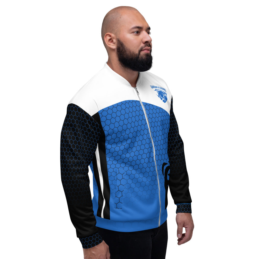 Blue Panther Unisex Bomber Jacket