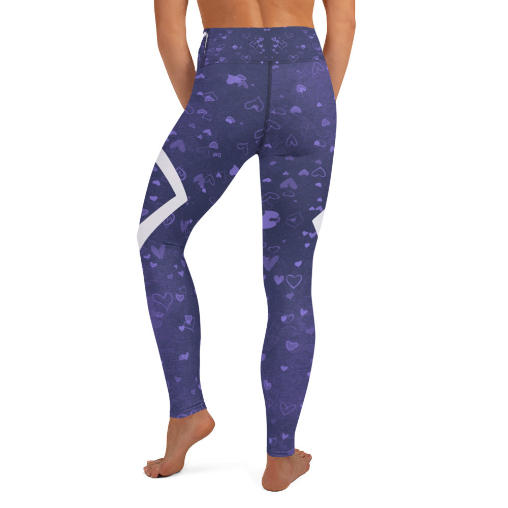 GOG's Purple Flame Yoga Leggings