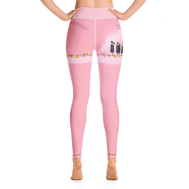 Queens Pink High Rise Yoga Leggings