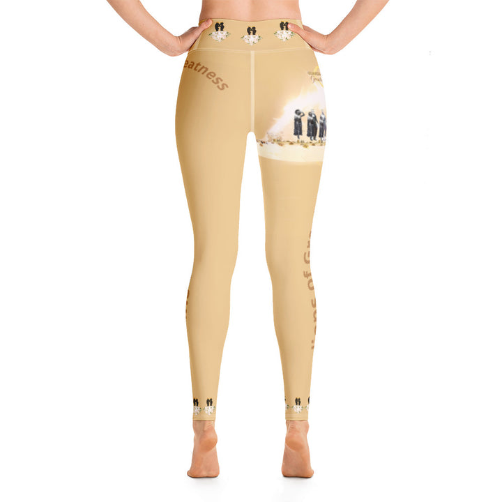 Golden Warrior Queen Yoga Leggings