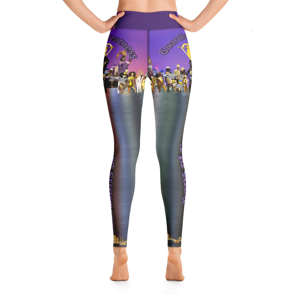 Purple Galore Yoga Leggings