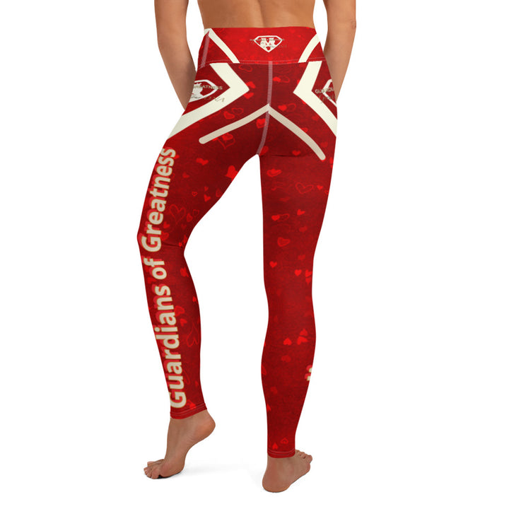 Red Flame Yoga Leggings 5