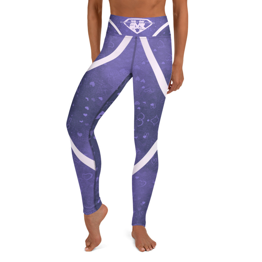 GOG's Purple Flame Yoga Leggings