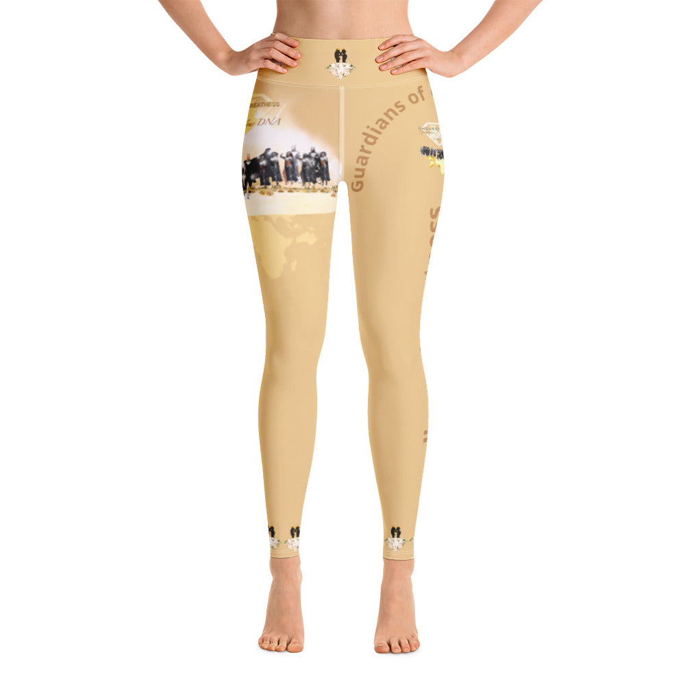 Golden Warrior Queen Yoga Leggings