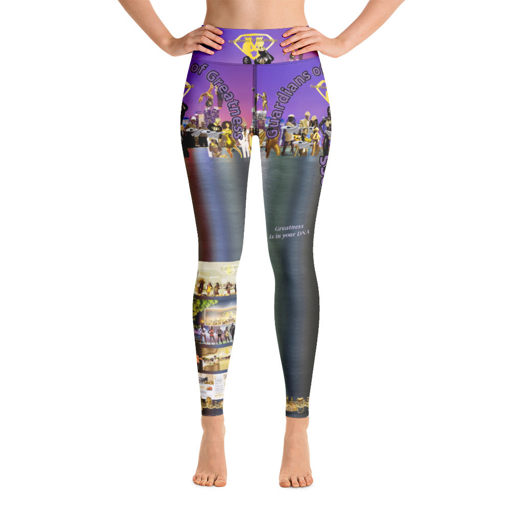 Purple Galore Yoga Leggings