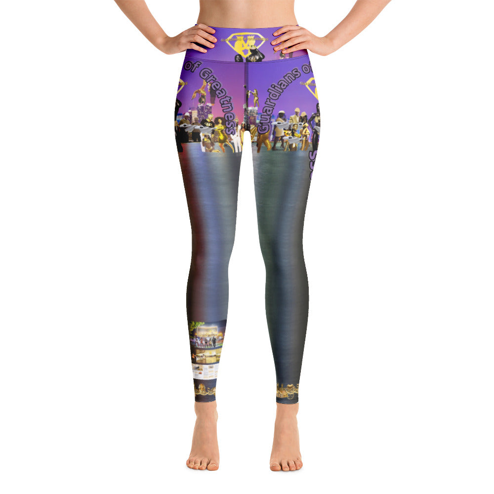 Purple Galore Yoga Leggings