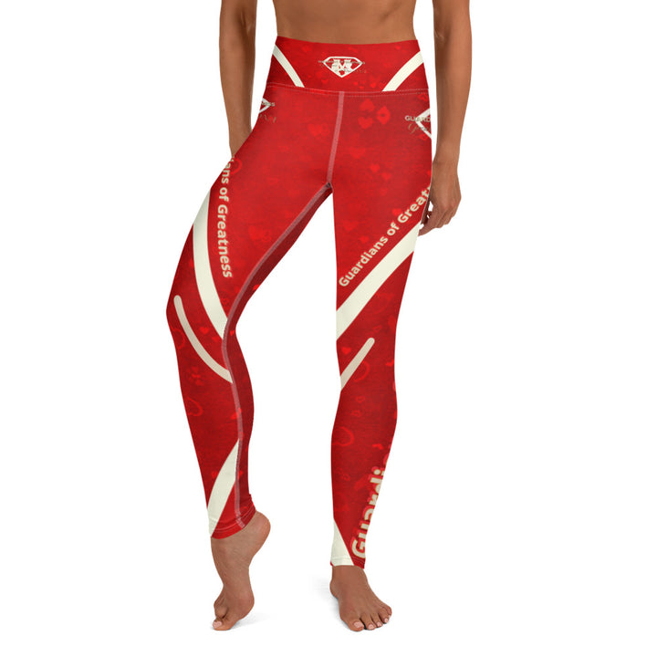 Red Flame Yoga Leggings 5