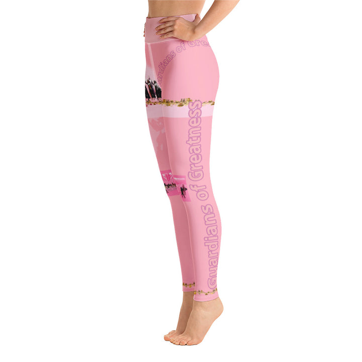 Queens Pink High Rise Yoga Leggings