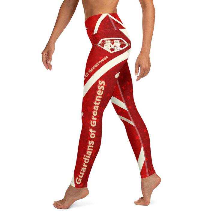 Red Flame Yoga Leggings 5