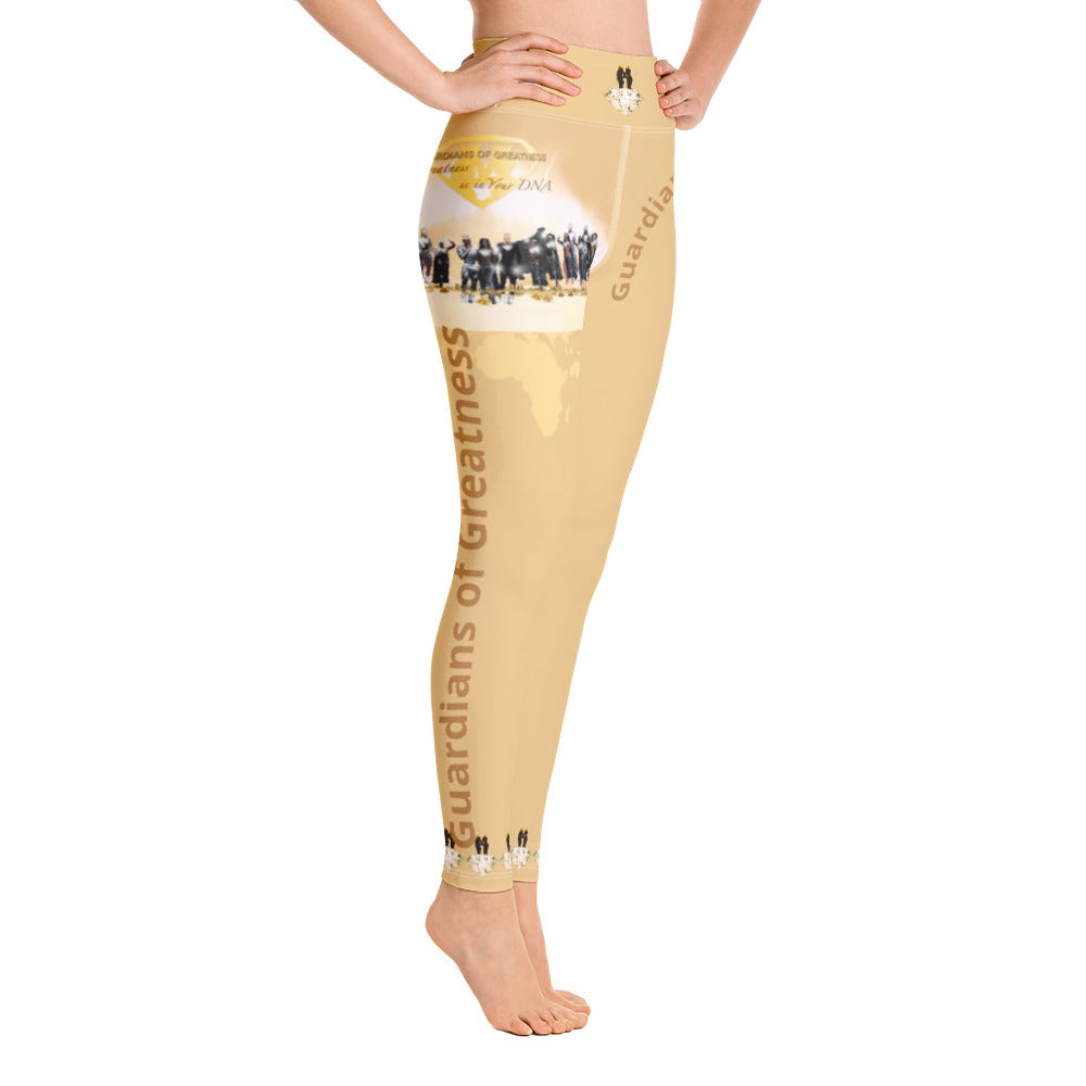 Golden Warrior Queen Yoga Leggings