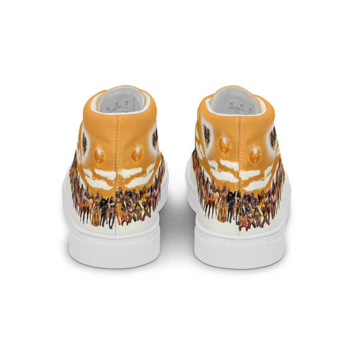 GOG's Orange  Men’s high top canvas shoes