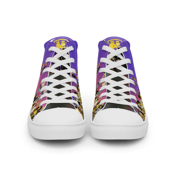 Men’s Purple Vision high top canvas shoes