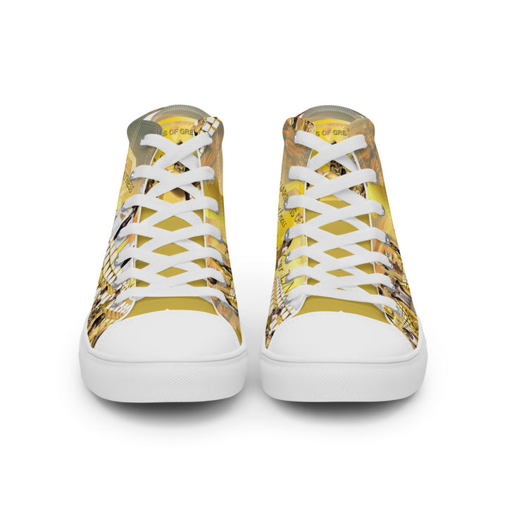 Men’s high top canvas shoes