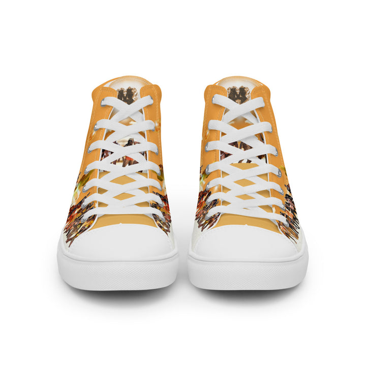 GOG's Orange  Men’s high top canvas shoes