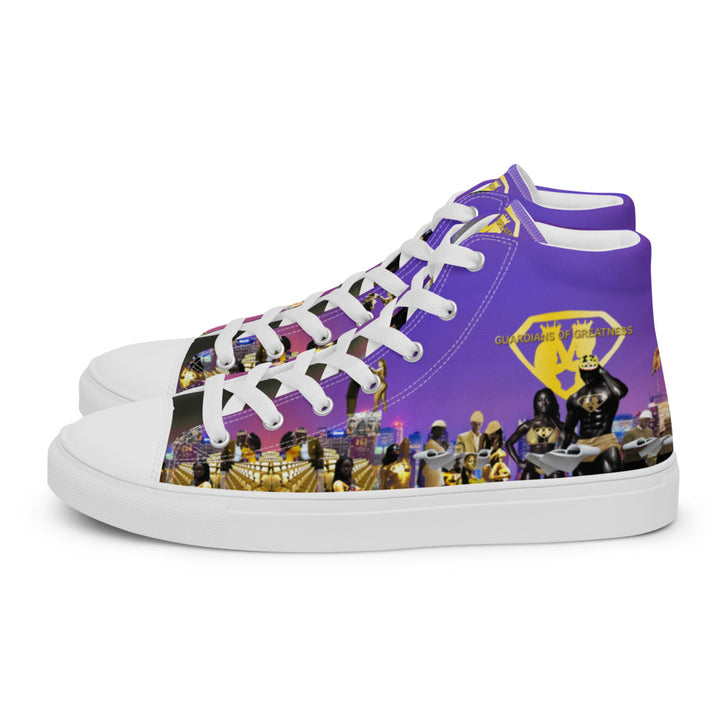 Men’s Purple Vision high top canvas shoes