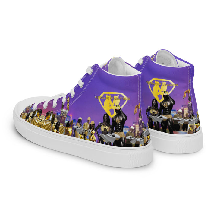 Men’s Purple Vision high top canvas shoes