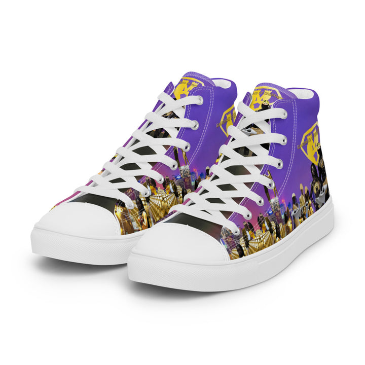 Men’s Purple Vision high top canvas shoes