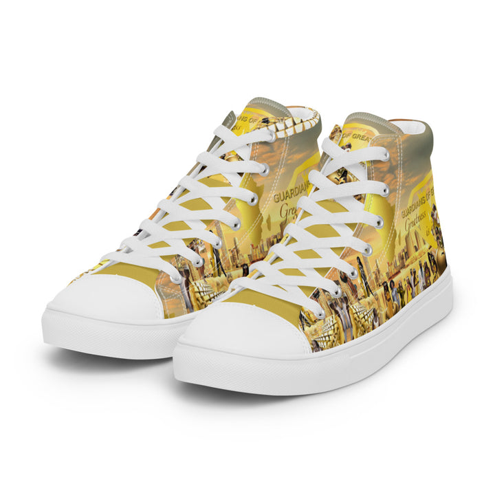 Men’s high top canvas shoes