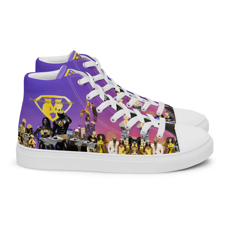 Men’s Purple Vision high top canvas shoes