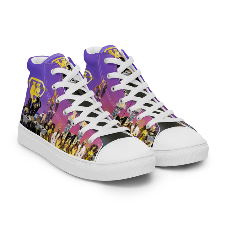 Men’s Purple Vision high top canvas shoes