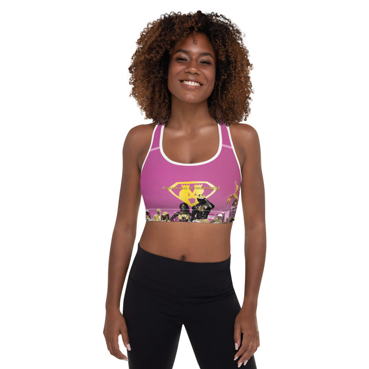 GOG Pink Padded Sports Bra