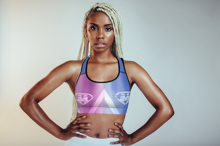 GOG HQ Purple/Violet Padded Sports Bra