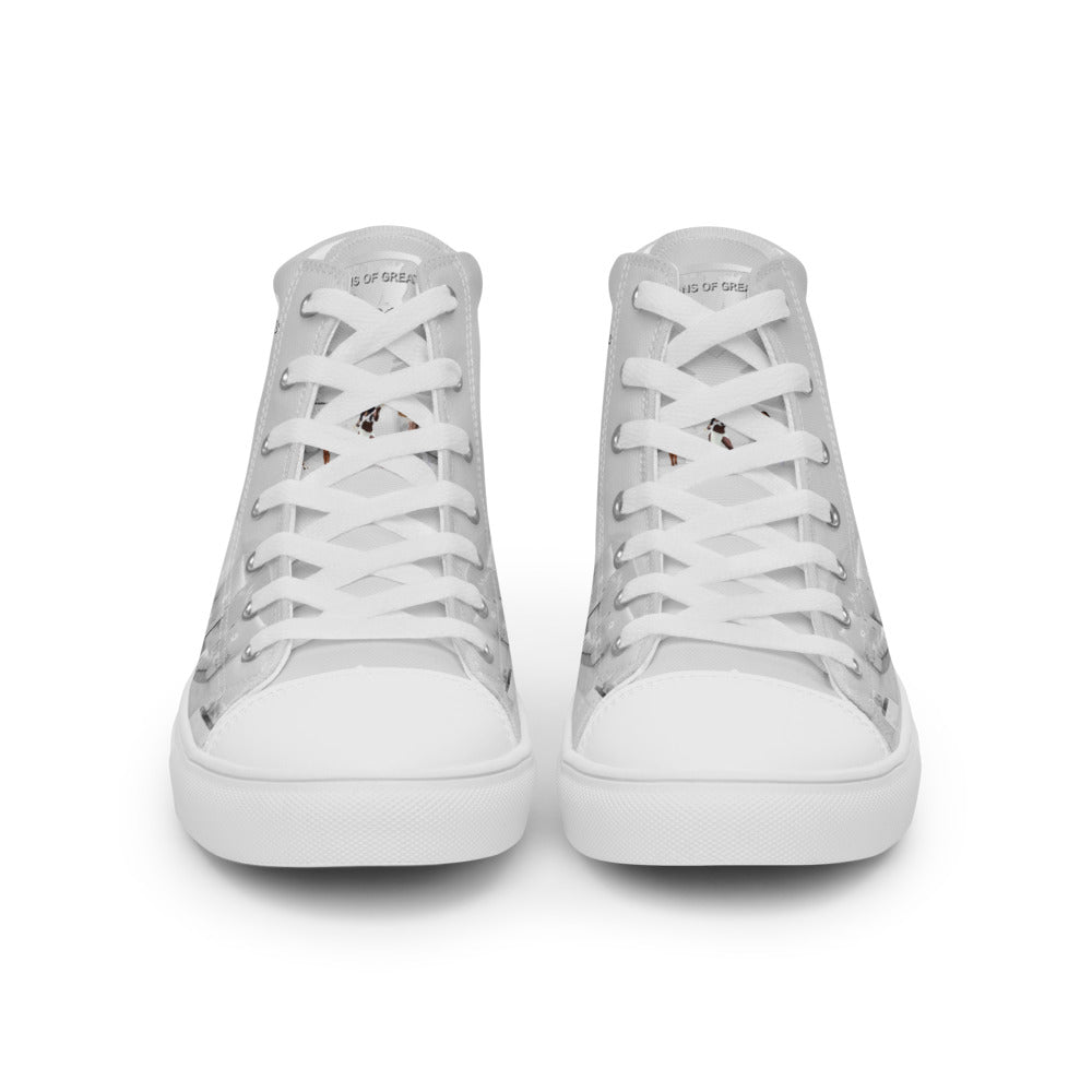 Women’s Grey Amazon Warrior high top canvas shoes